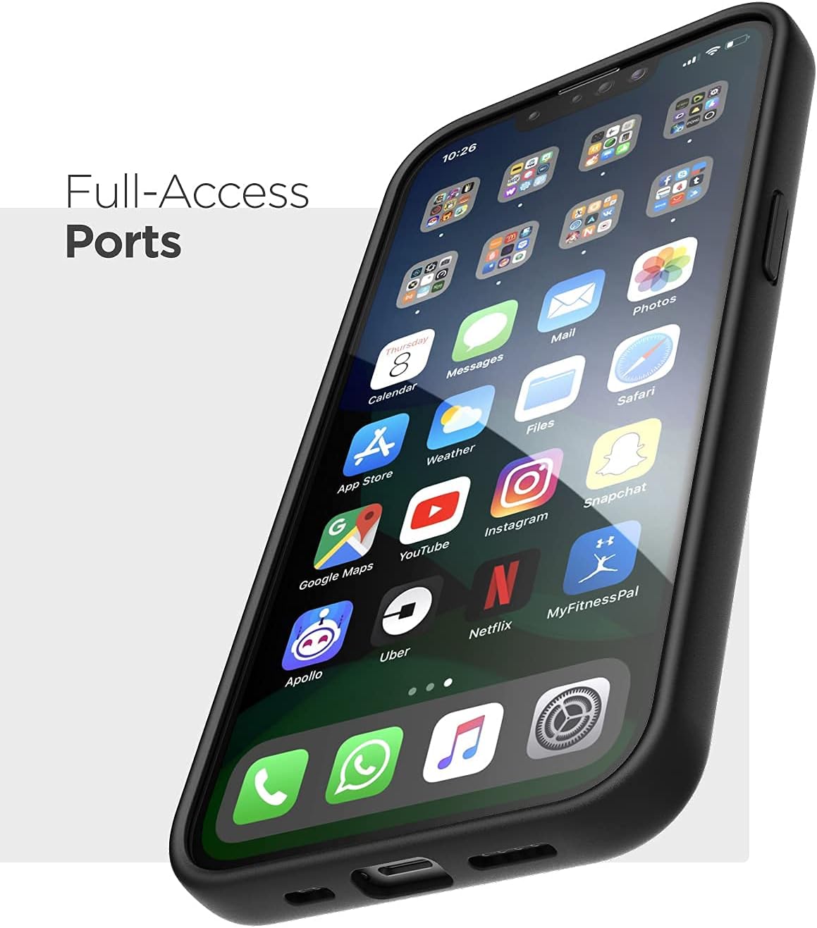 Holster Designed for iPhone 13 Belt Clip Case - Transparent Phone Case with Holster (Clear Frost) (iPhone 13) - Image 7