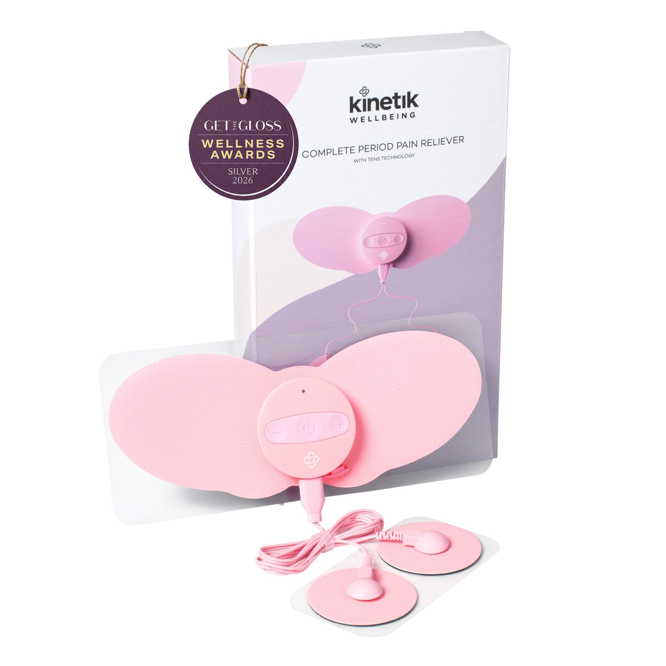 Kinetik Rechargeable Period Pain Reliever - TENS Technology - Drug-Free Relief