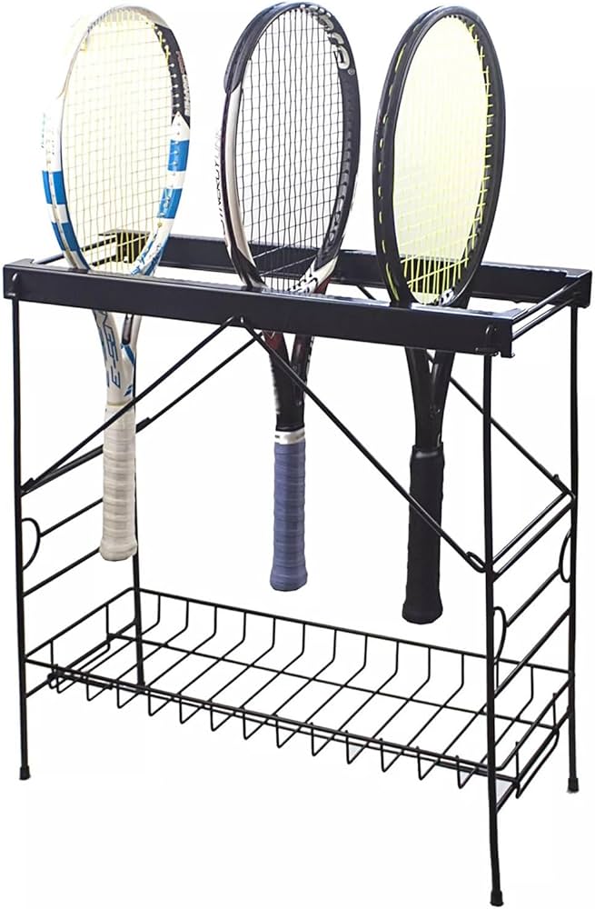 Amazon.co.jp: 業務用バドミントンラケット収納棚、頑丈な鉄製テニス