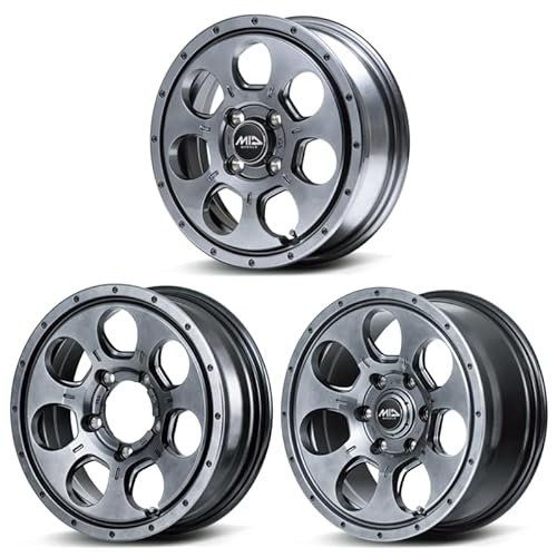 yzC[̂ 4{zMID WHEELS MUD AGENT }bhG[WFg (^bNO[, 15C` 5.5J+45 6H-139.7)