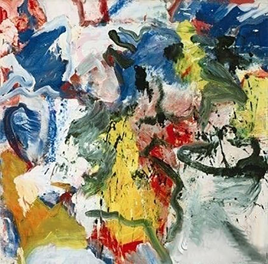 Impression Willem De Kooning art abstrait sans cadre pour décoration modulable