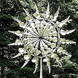 【Stabil Robust】Unsere langlebigen Garten-Windspinner haben einen Stabilitätspflock an der Basis, um sicherzustellen, dass er an windigen Tagen fest gepflanzt ist. Er ist gebaut, um jedem Wetter standzuhalten, robust und langlebig für windige Tage.