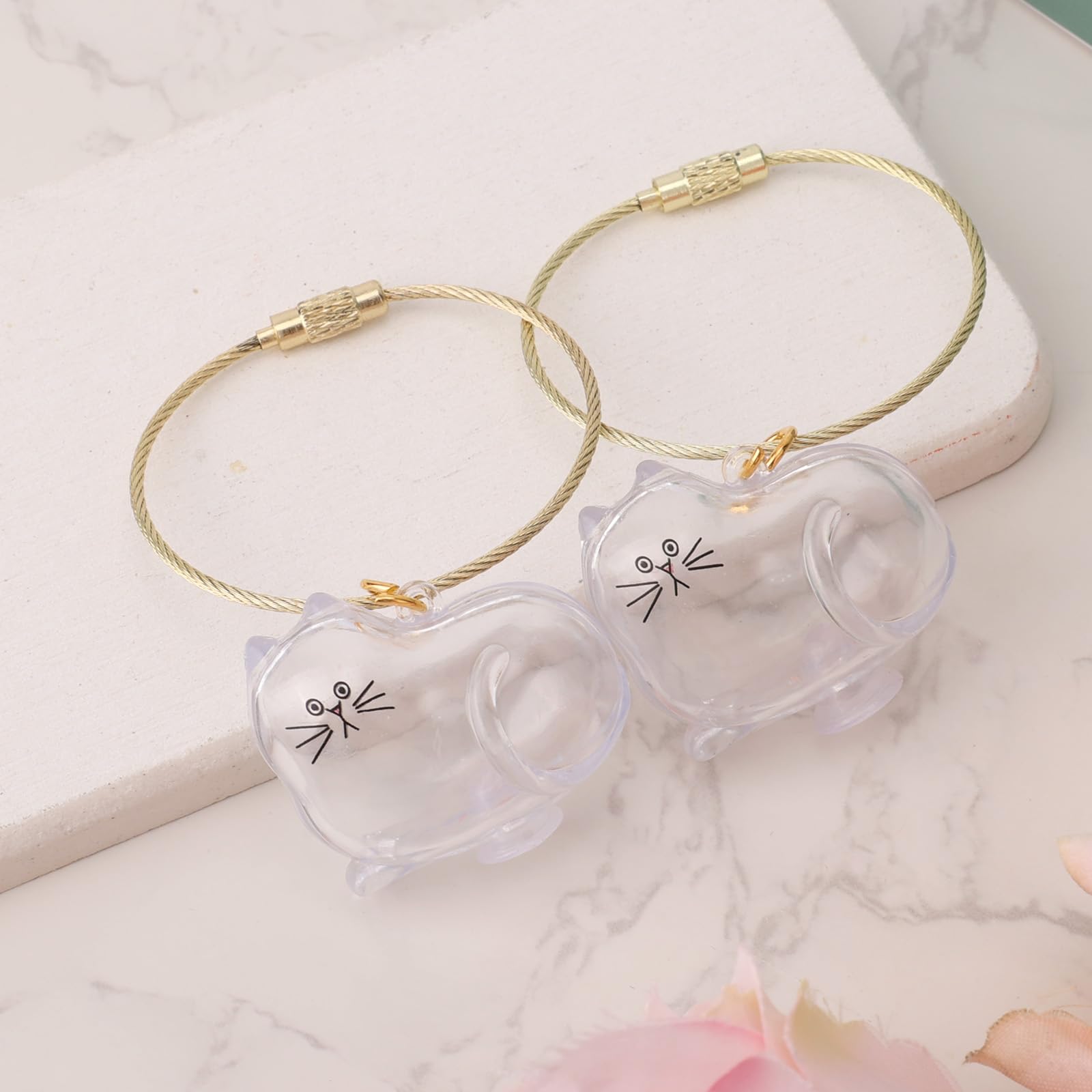 BOXOB 2pcs Cat Hair Collector Keychain - Image 3