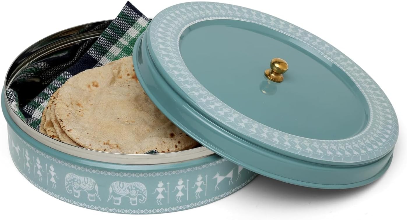 Stainless Steel Multipurpose Roti Box Container | Chapati Box | Puri Dabba | Airtight Storage Containers With Lid