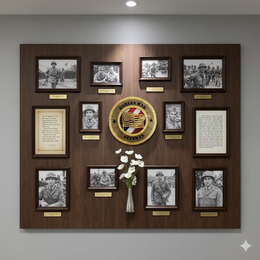 Korean War Veteran 12" Wooden Plaque