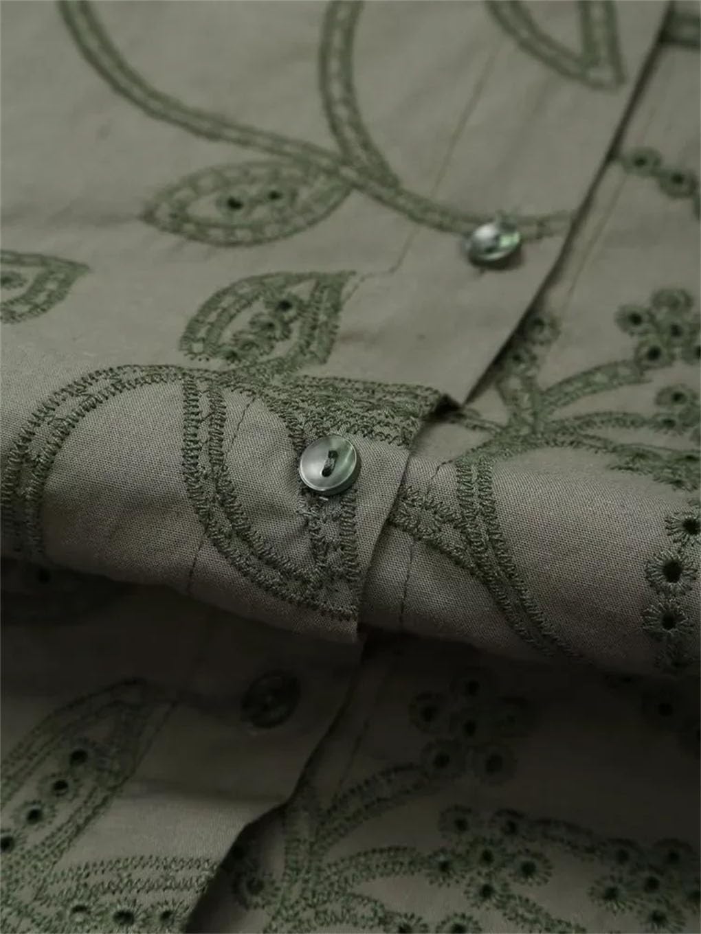 Women's Lapel Printed Long Sleeve Office Shirt