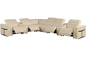BlackJack Furniture: Italian Leather Sectional Sofa of Distinction
