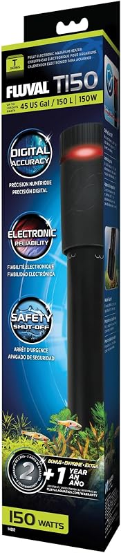 Fluval T150 Fully Electronic Heater for Freshwater Aquariums up to 45 Gal.