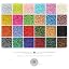 24 Colors Silver Lined