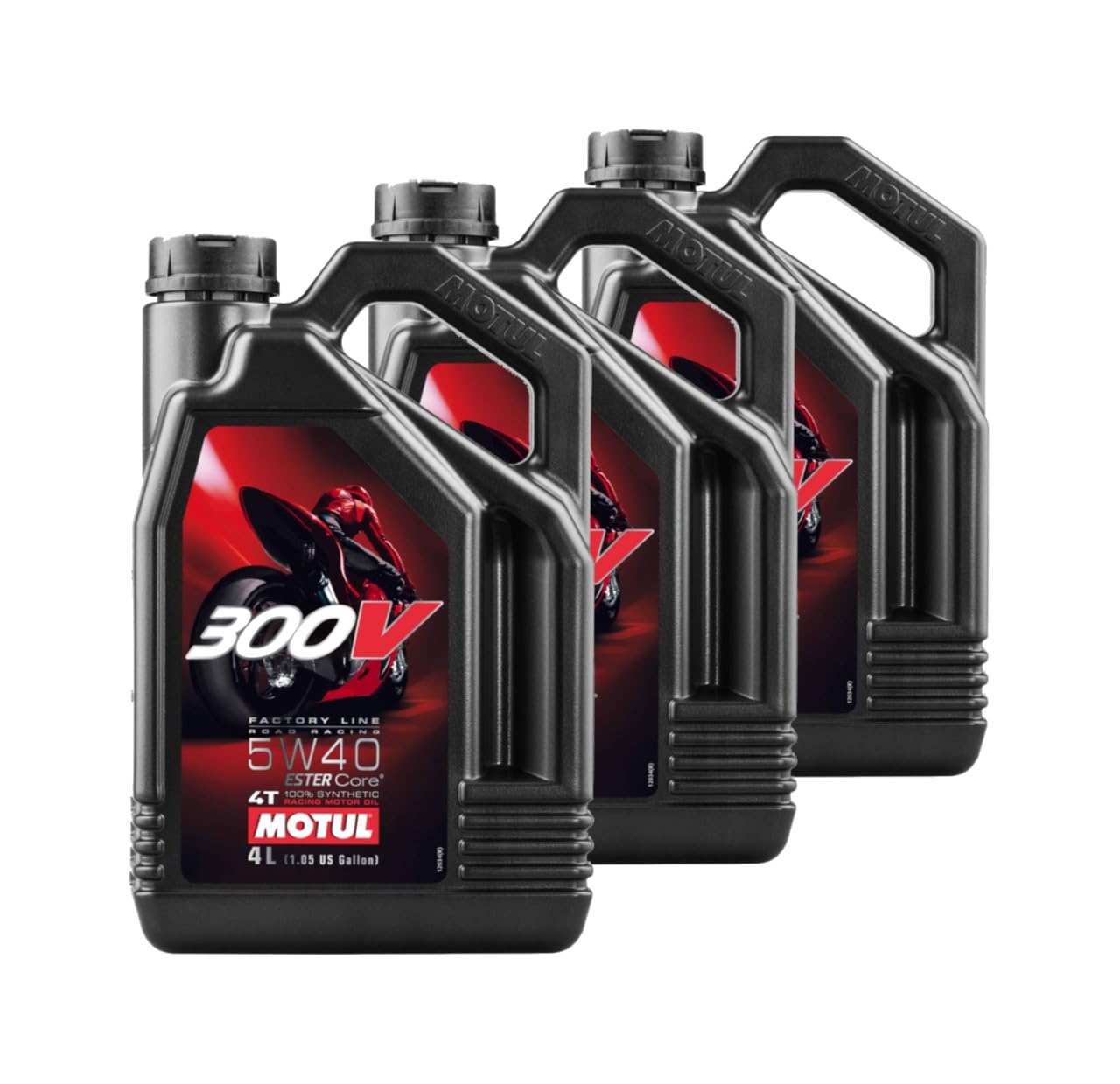 - Kit 3X Aceite Lubricante 4T 300V FL Road Racing 5W40 4L - KT-63