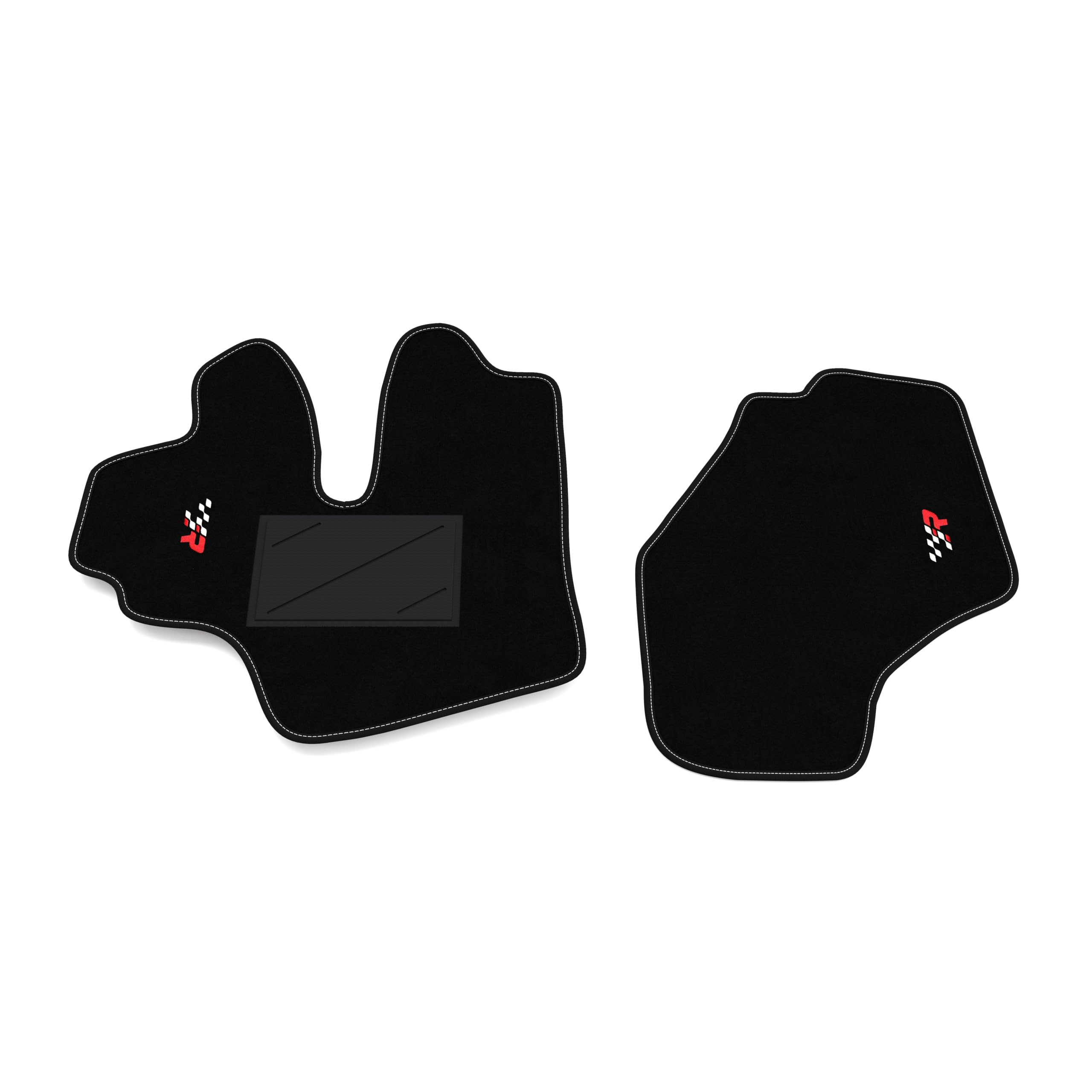 Set de Tapis de Voiture compatibles avec Daihatsu Hijet 2010-2013 | Tapis sur Mesure en Moquette, Broderie R Racing, sur Mesure
