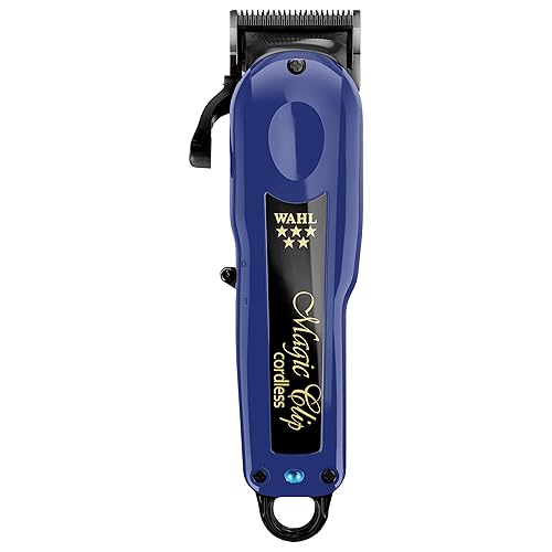 Wahl Professional 5 Star Magic Clip inalámbrico Clipper Stagger Dientes Blade Incluye Accesorios 100 Min Runtime 4 Colores
