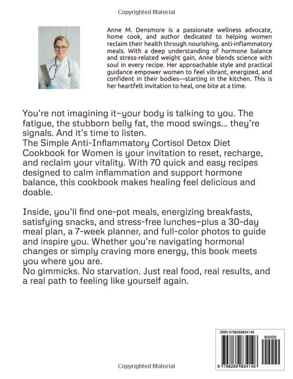 The Simple Anti-Inflammatory Cortisol Detox Diet Cookbook for Women: 70 Quick & Easy Recipes to Help Balance Hormones, Reduce Belly Fat, and Boost Energy - Image 2