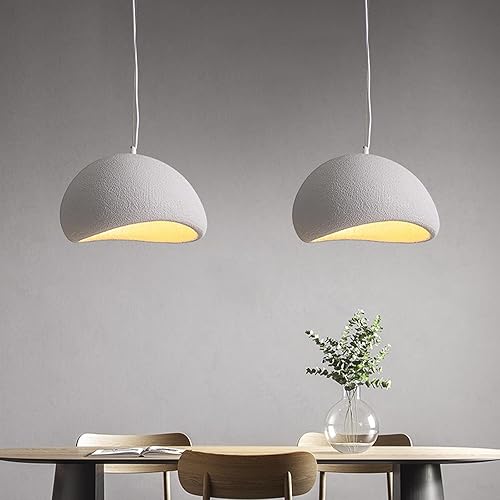 Miniatura 8 de JAYMP Lámpara colgante Wabi Sabi de tamaño mini de 11.8 in para comedor, cocina, isla, pasillo, lámpara colgante moderna E26, base E26, estilo
