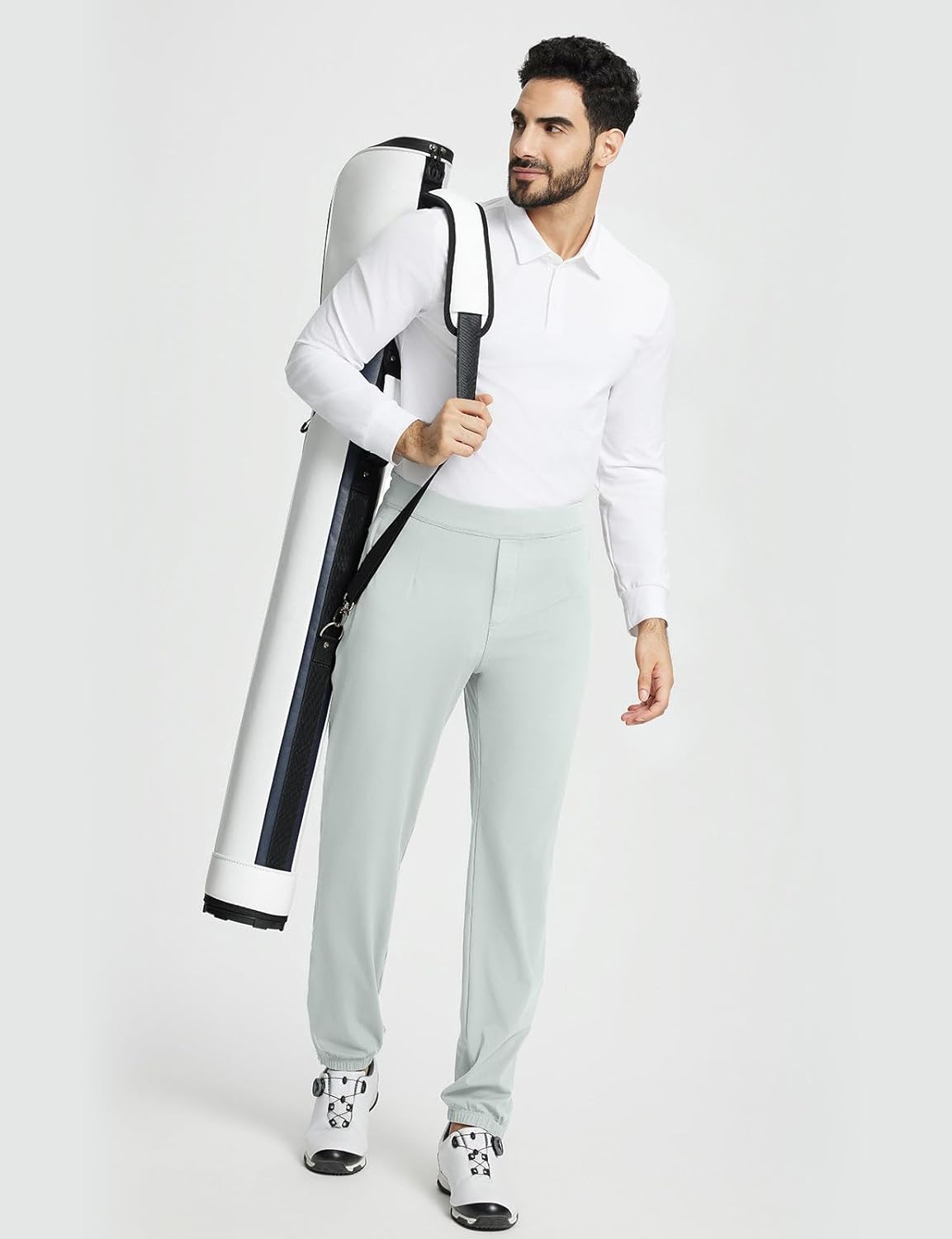 baleaf 30'' Men's Golf Joggers Pants Stretch Lightweight Quick Dry Slim Fit Casual Work Dress Sweatpants Zip Pockets