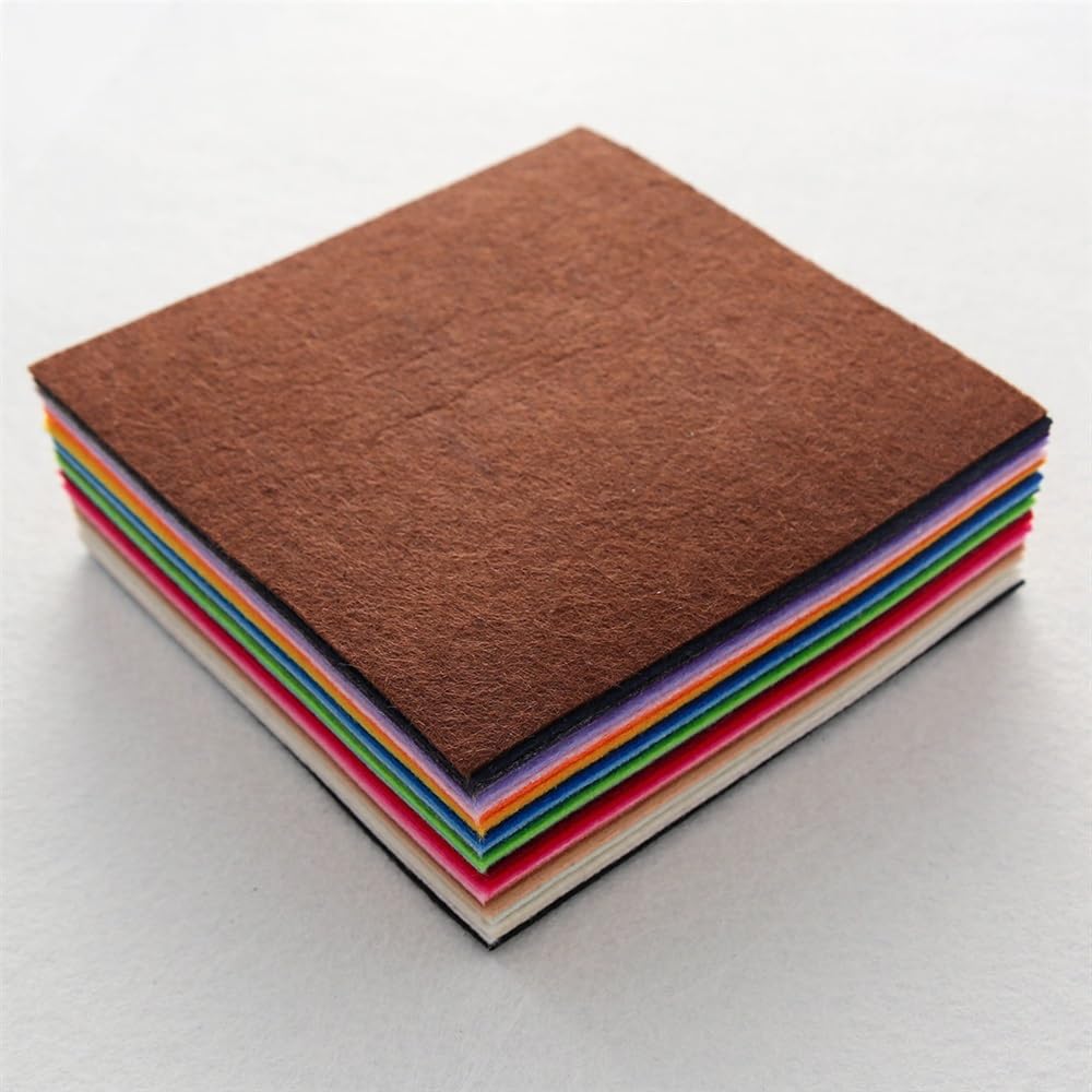 Lot de 40 tissus non tissés de couleurs mélangées pour travaux manuels, scrapbooking, décoration d'intérieur