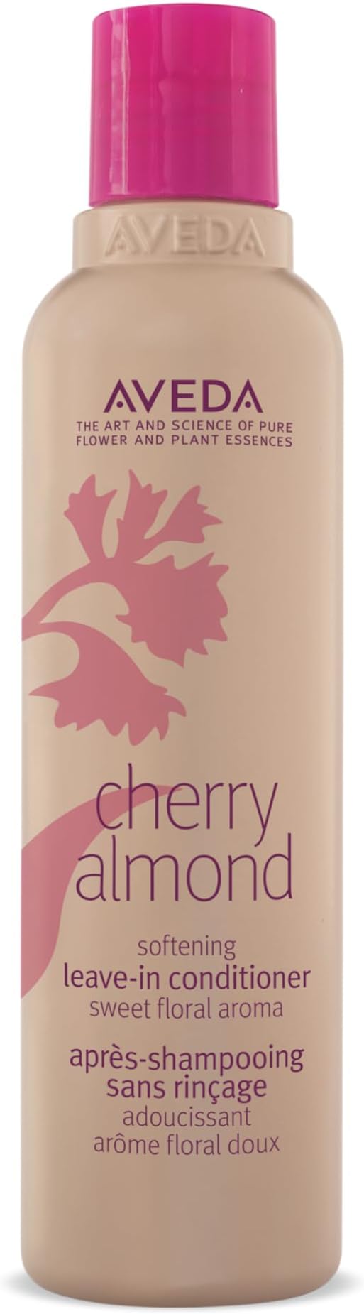 Aveda Cherry Almond Softening Leave-In Conditioner | for Normal to Dry Hair | Detangles, Heat Protection, Controls Frizz | 99% Naturally Derived*| Iconic Aroma of Tonka, Orange, Ylang Ylang, 200ml