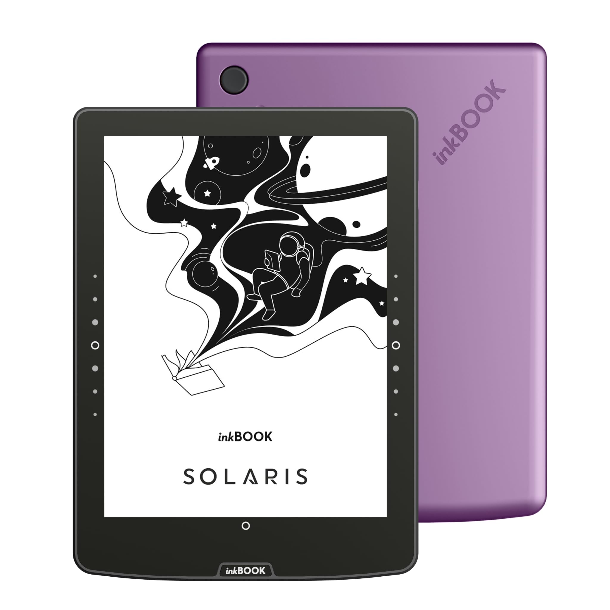 inkBOOK Solaris Violet | 6” czytnik ebooków | podświetlany ekran | aplikacje Kindle, Legimi, Empik Go Wattpad | audiobooki i TTS | bez reklam | polskie menu |