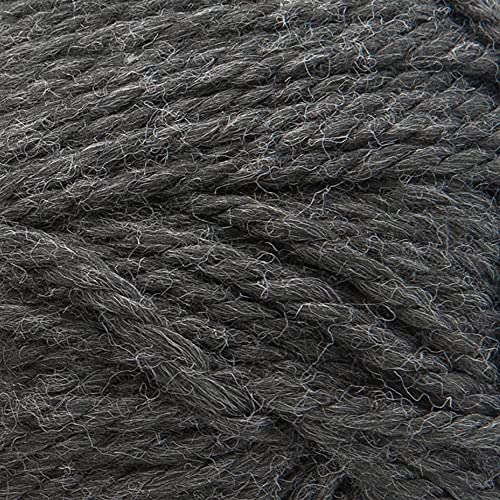 Image of Lion Brand Yarn, Re-Spun Thick & Quick Yarn, Raven, Black, 1 Pack