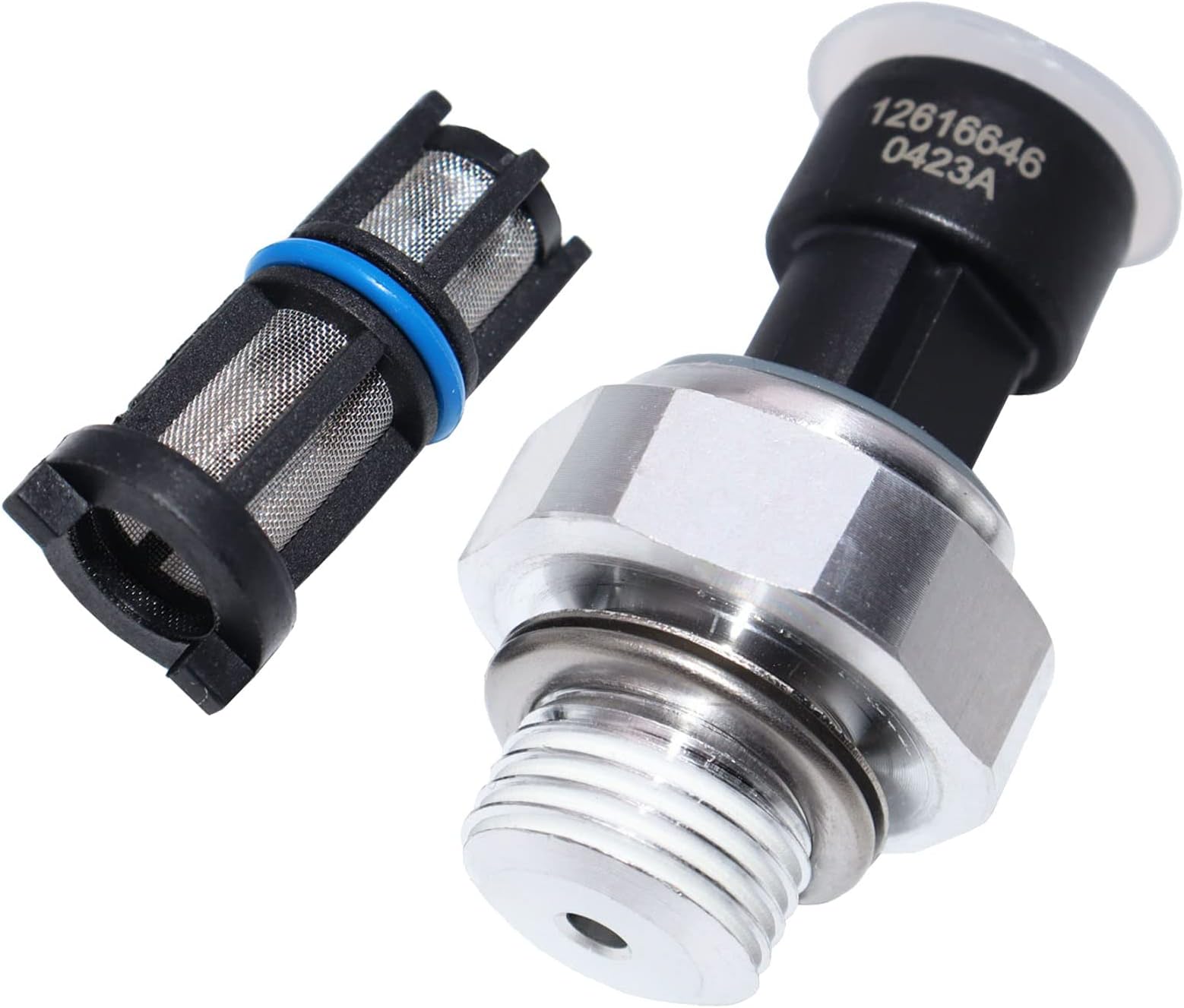 Engine OPS Oil Pressure Sensor Switch Sending Unit with Screen Filter D1846A Compatible with Chevrolet Chevy Silverado Suburban Tahoe GMC Yukon Sierra Cadillac Escalade Buick lacrosse 2003-2008