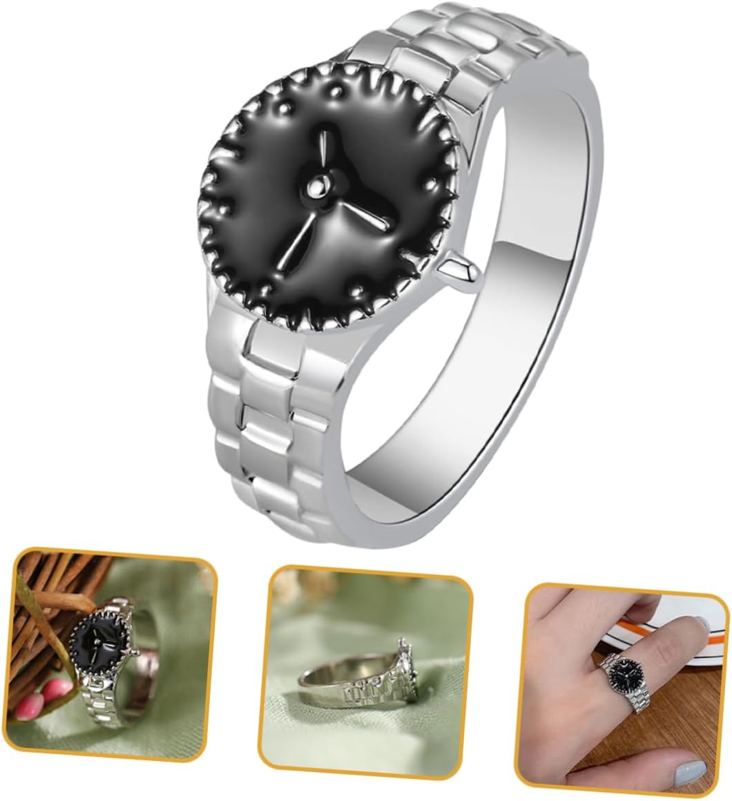 VALICLUD 2pcs Watch Creative Finger Accessory for Women Stylish Novelty Finger Watch Elegant Design for Parties Shopping and Daily Wear for Girls