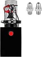 Vista 9 de Litake Unidad de potencia hidráulica de doble efecto 12 V 8.5 cuartos de galón de elevación de coche Unidad de potencia de bomba hidráulica, bombas