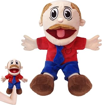 Jeffy Puppet, Hand Puppets for Kids, Funny Sml Puppet Plush Toy Doll with Working Mouth for Role Play, Soft Hand Puppets Family Toys for Girls Boys kids Gift