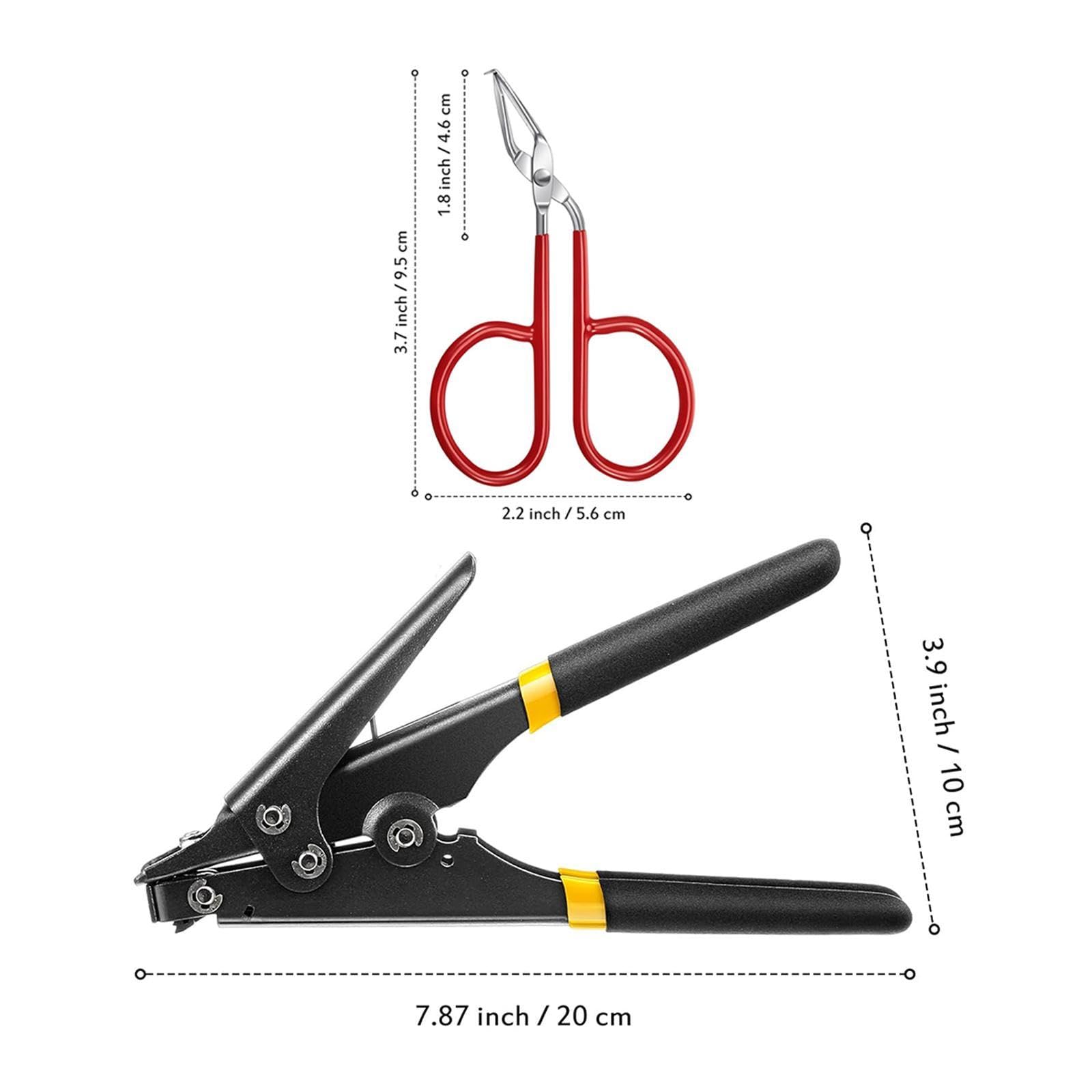 Oshhni 2 pièces Cable Tie ouvre-zip Tie à croix réutilisable Réutilisables