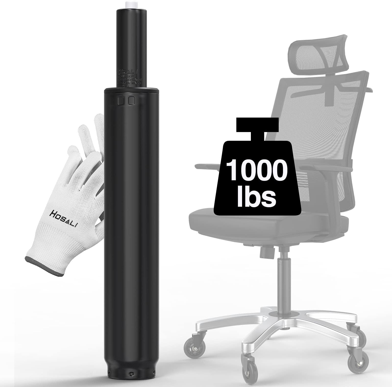 HOSALI Office Chair Cylinder Replacement,Heavy-Duty Gas Lift Cylinder Fits Most Chairs,Highest End Class 4 Hydraulic Pneumatic Piston, Universal Size