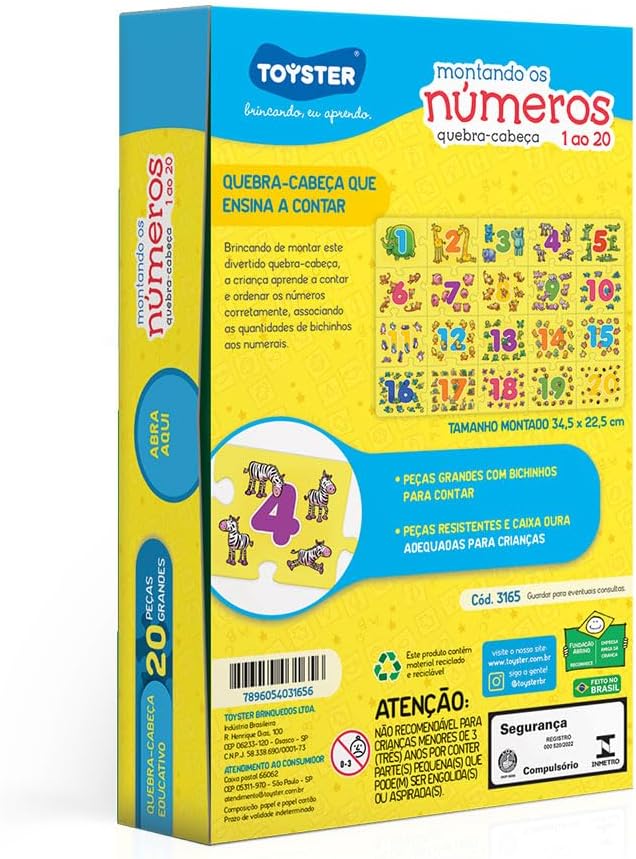 Toyster - Montando números do 1 ao 20