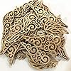 JANOU 80pcs Angel Wings Wood Slices Wooden Cutouts Unfinished Wood DIY Craft Embellishments Ornaments Decoration, 2.4x1 in #5