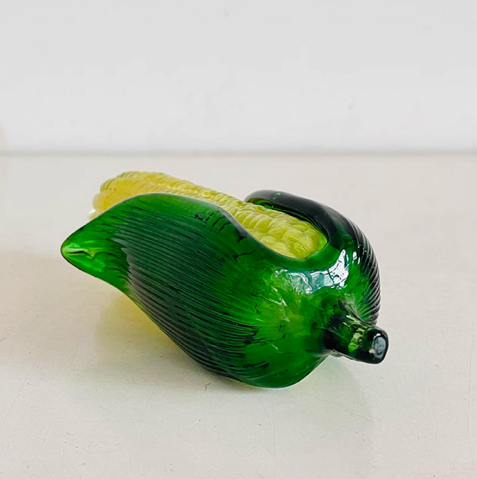Farbige Glasur-Kunst-Maisglas-Figur handgefertigte Briefbeschwerer aus geblasenem Glas Geschenk für Geburtstag Heimdekoration Tischdekoration