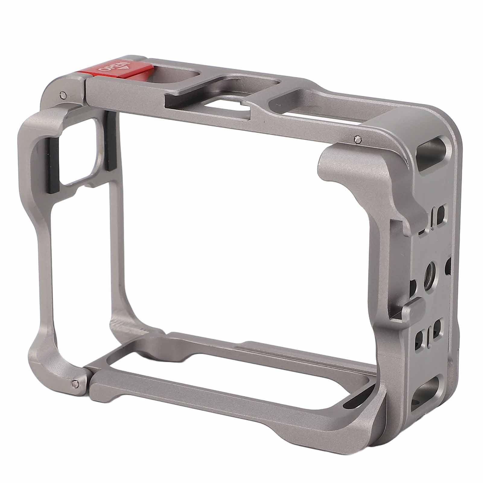 Alomejor Boîtier de Cadre de Protection de Caméra, Cage Légère en Alliage D'aluminium pour Pro 2, Interface D'extension de Chaussure Froide, pour Les Amateurs de Vlogging