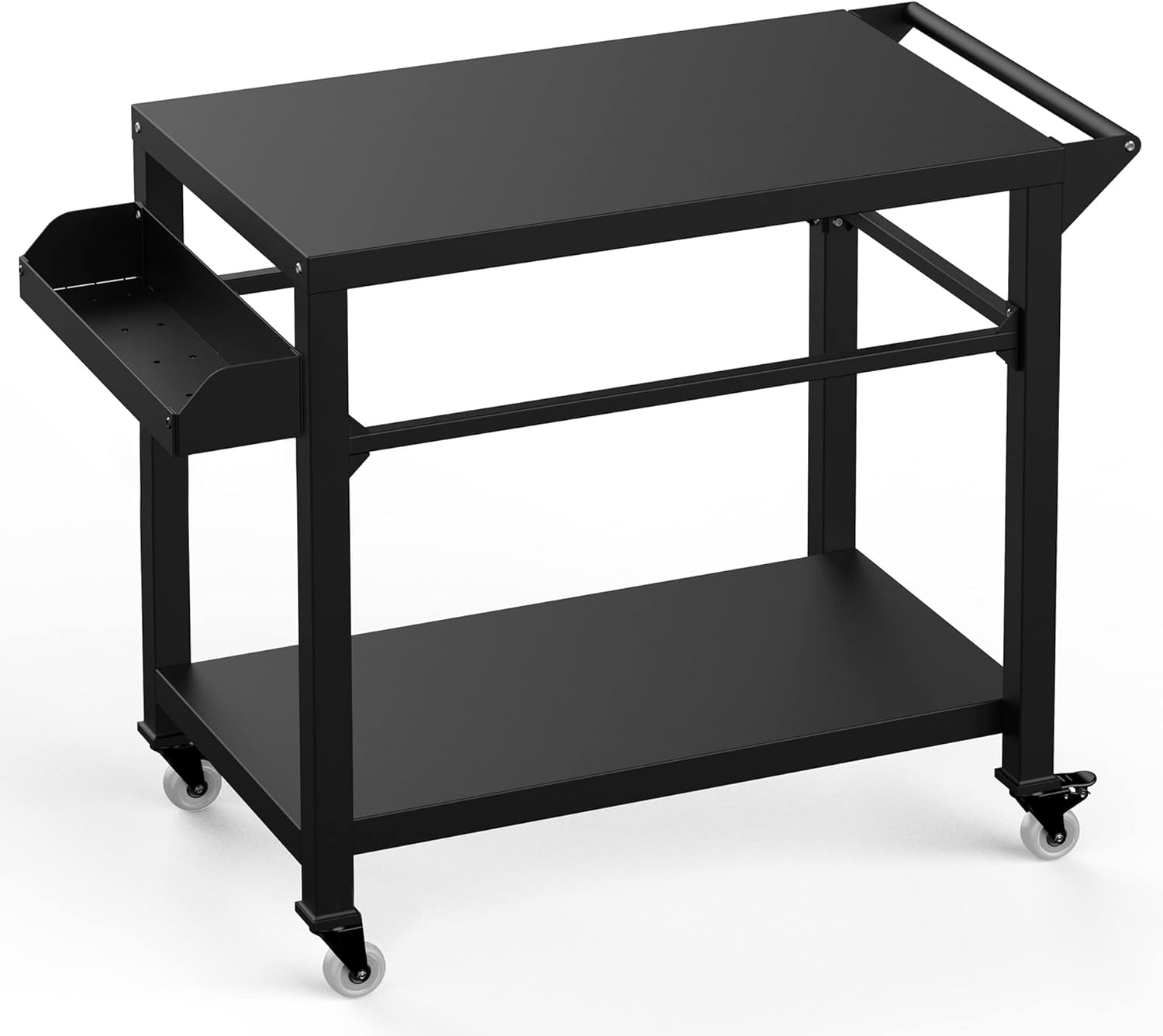 Xilingol Outdoor Grill Cart, Pizza Oven Stand Table with