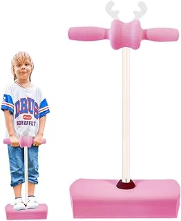Pogo Stick for Kids - Pogo Stick Rubber Pogo Jumper | Outdoor Indoor Jump Stick Pogo Toy Exercise Body Balance and Keep Healthy for Kids Ages Over 3 Generic