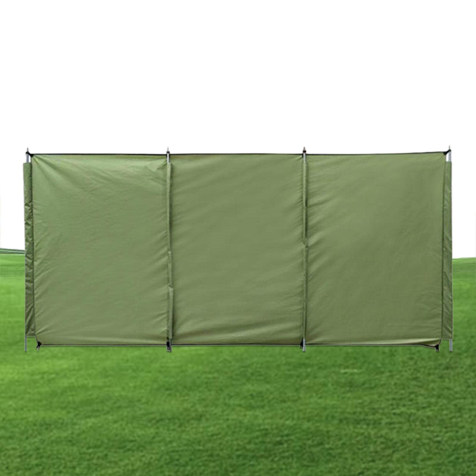 Brise-vent pliable pour le camping – Pare-brise et pare-soleil pour poêle d'extérieur – Pare-vue d'hiver avec tiges de support – 3 tailles pour jardin, pique-nique, barbecue et protection contre les