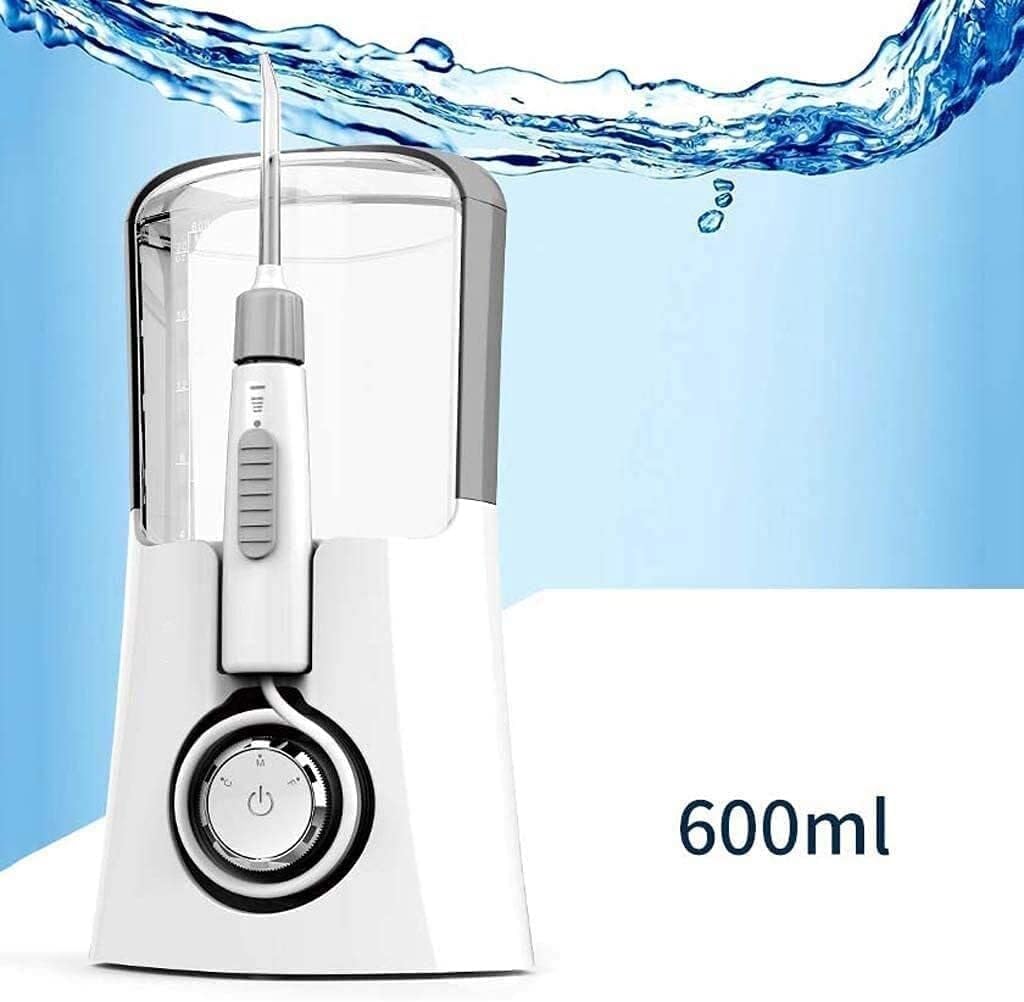 Electric Water Flosser, Cordless Dental Oral Irrigator - 3 Modes, 6 Tips, Rechargeable Dental Oral Irrigator Ultra Water Jet for Teeth Braces Care IPX7 Waterproof for Home