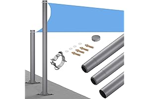 10 Foot Fence Posts: Heavy Duty Shade Sail Poles for Secure Outdoor Shade