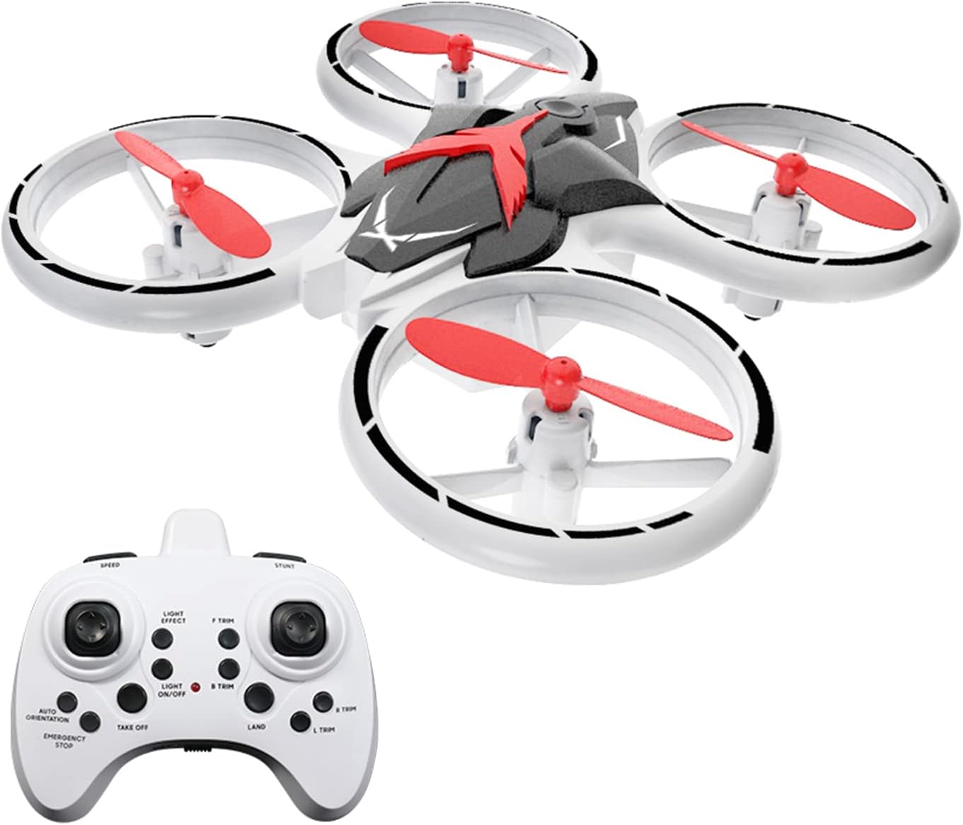 J/E T22 Mini Drone for Kids RC Quadcopter with Function Auto Hover LED Breathing Light One-key Take-off and Landing Easy to Fly