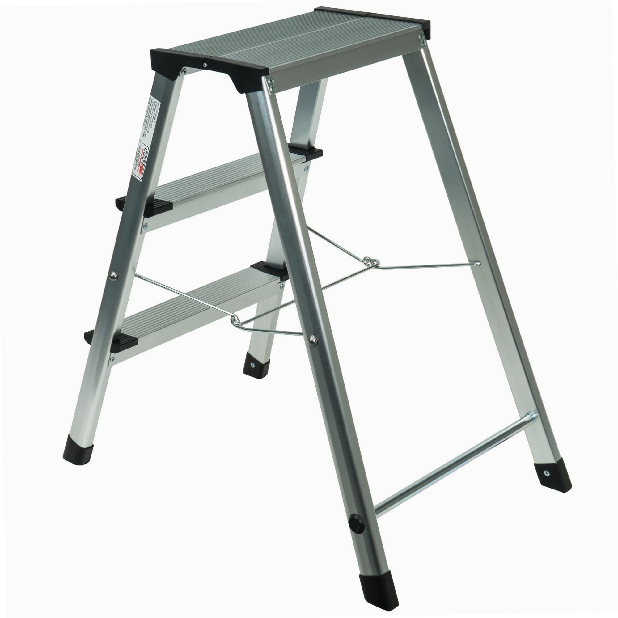 Escalera plegable de aluminio de 3 peldaños WERKA PRO
