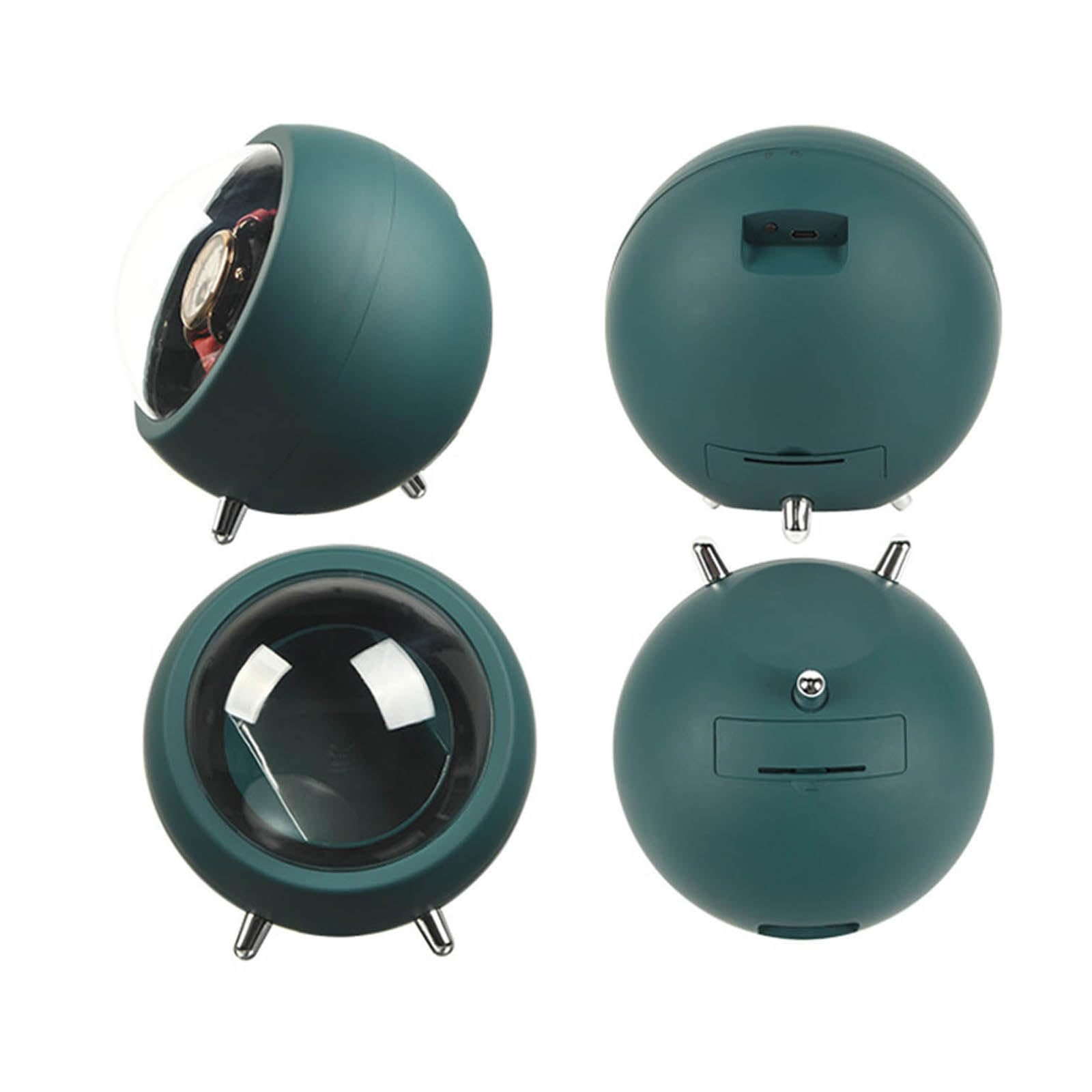 Scatola per orologi meccanici a carica automatica con motore silenzioso Custodia per orologio con agitatore per con batteria o cavo USB Scatola per meccanici a carica automatica