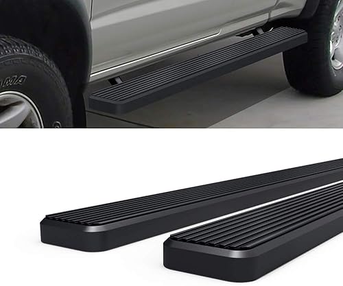 Miniatura 9 de HD Ridez Estribo lateral de 6 pulgadas, acero inoxidable, color negro, compatible con Toyota Tacoma 1995-2004 Extended Xtra Cab (4WD o Prerunner 2WD