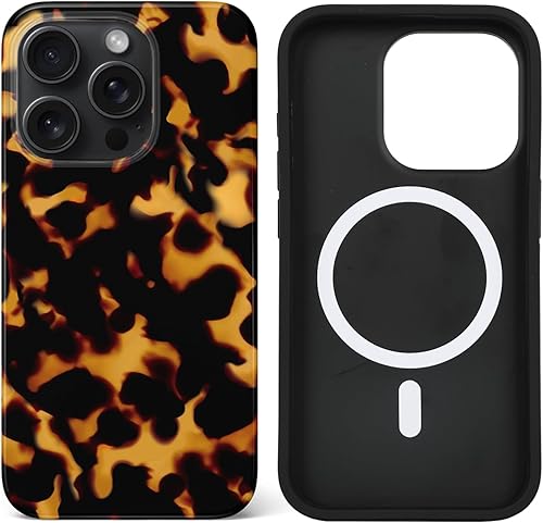 uCOLOR Funda compatible con iPhone 15 Pro probada en caídas de 10 pies compatible con MagSafe - Funda protectora de lujo de la serie Mag (caparazón