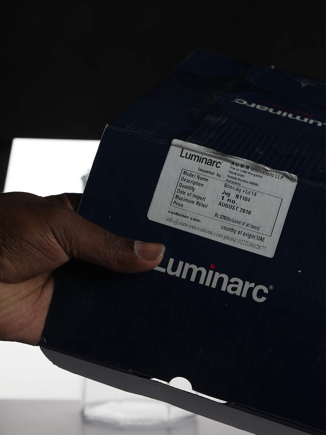 Luminarc Octime Jug with Lid, 1.6 Litres - Image 3 thumbnail