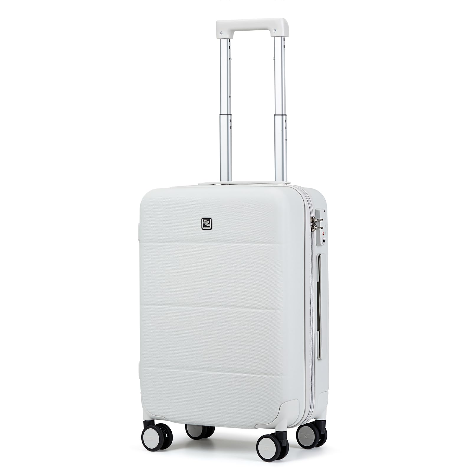 Hanke Carry On Luggage 22x14x9 Airline Approved Spinner Wheels Hard Shell Suitcases for Women & Men TSA Luggage Travel Suitcase Rolling Light Weight Luggage 20 Inch(Smoke White)
