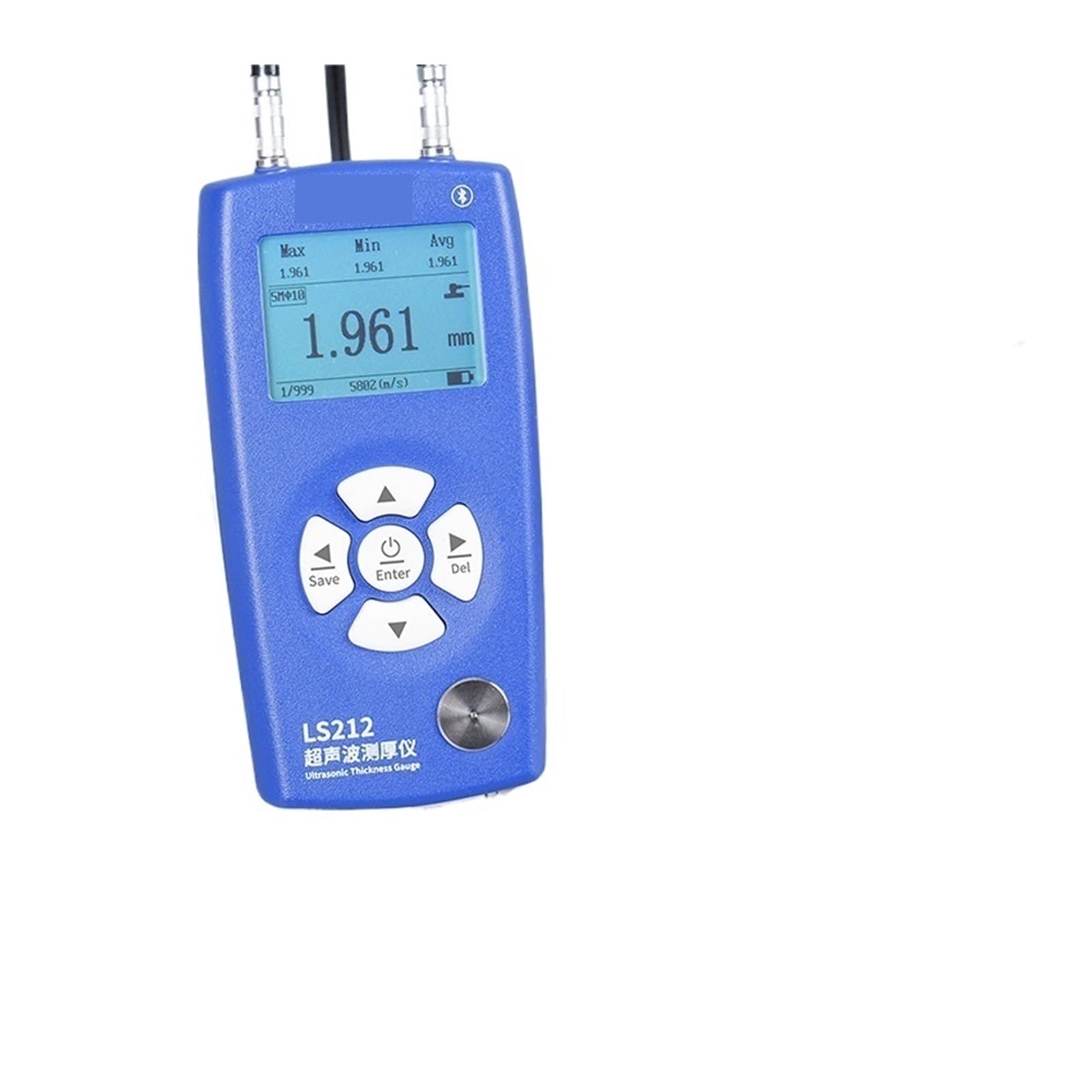 CVFRDD Ultrasonic Thickness Gauge Steel, Metals, Plastic, Glass, PVC, Pipes Thickness Gauge Meter LS211 Range 600mm Bluetooth APP(LS212)