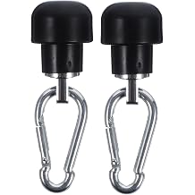 2 Sets Gym Cable Attachment Adapter and Snap Hook Sturdy Steel Wire Rope Connectors Compatible Cable Machines for Fitness