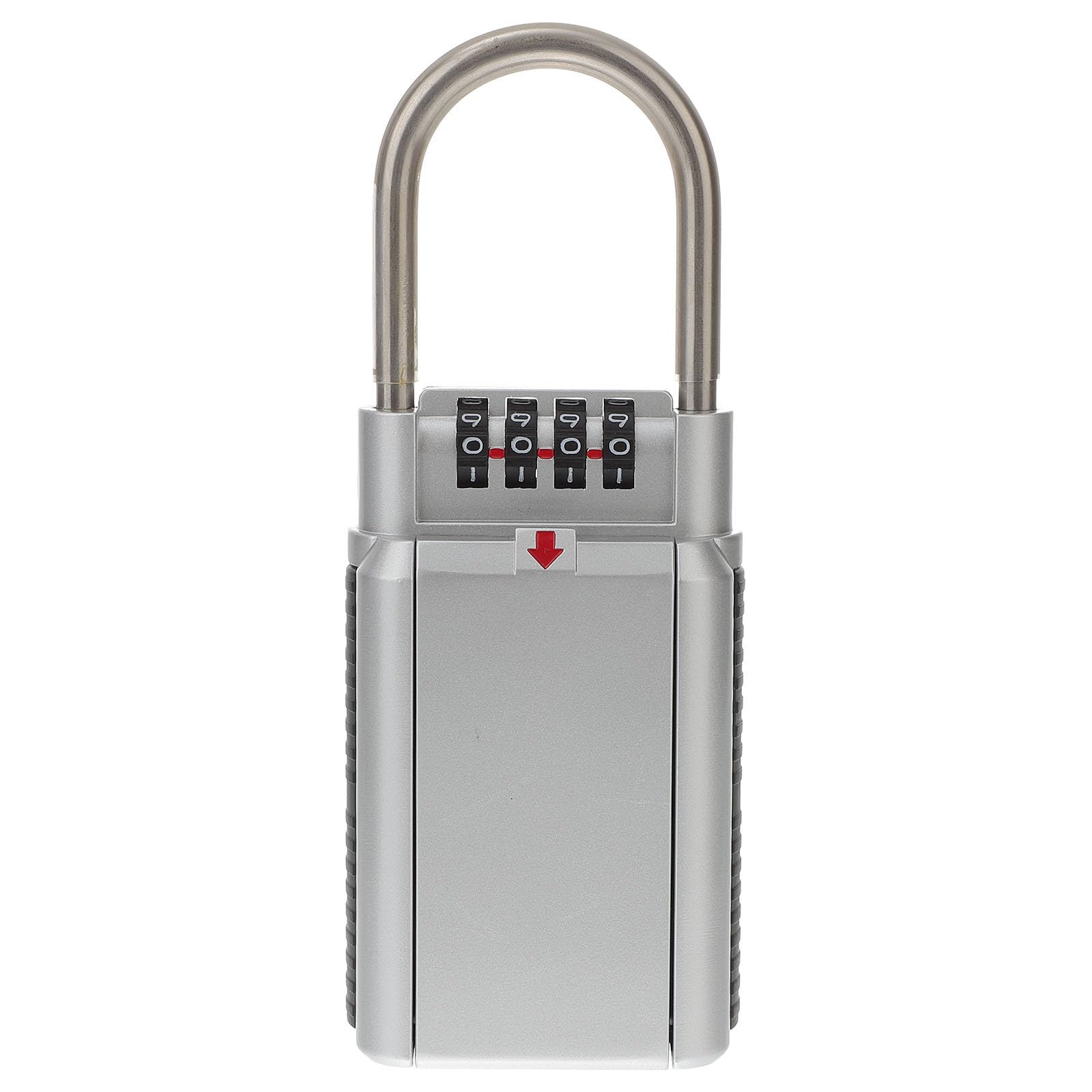 Caja de Seguridad para Llaves de Casa, Metal, Código 4 Dígitos, Plata