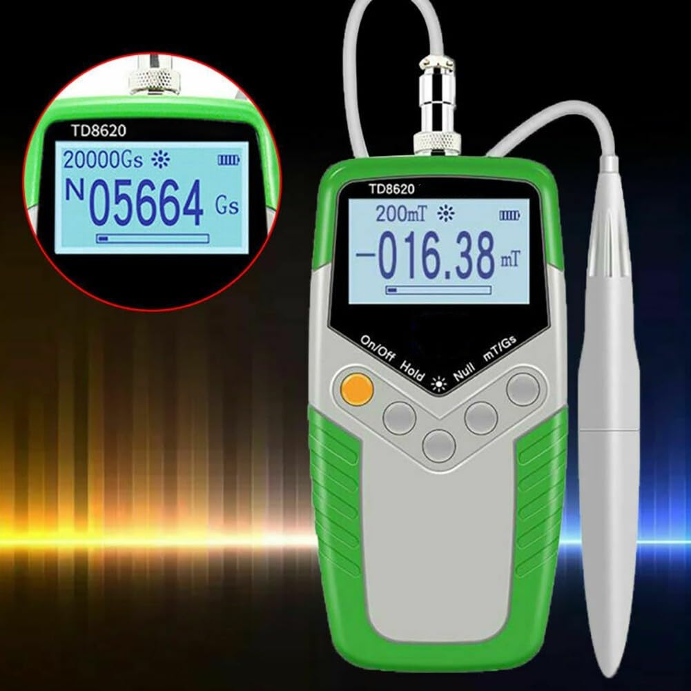 TD8620 Gaussmeter digital 0-2400 mT Magnetfeld-Detektor hohe Präzision mit Sonde