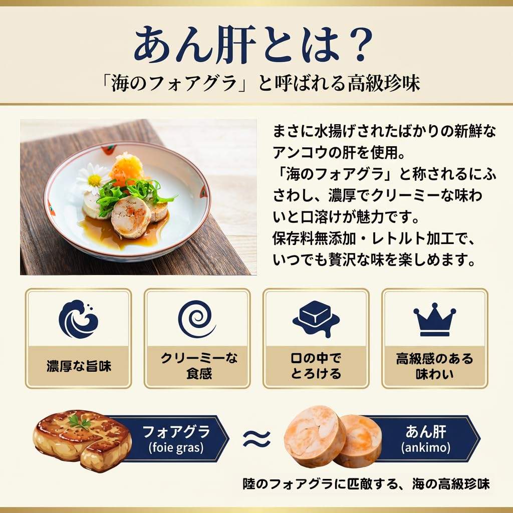 Amazon.co.jp: えつすい あん肝 1kg （200gx5本）巻きあん肝 鮟鱇肝 鮟